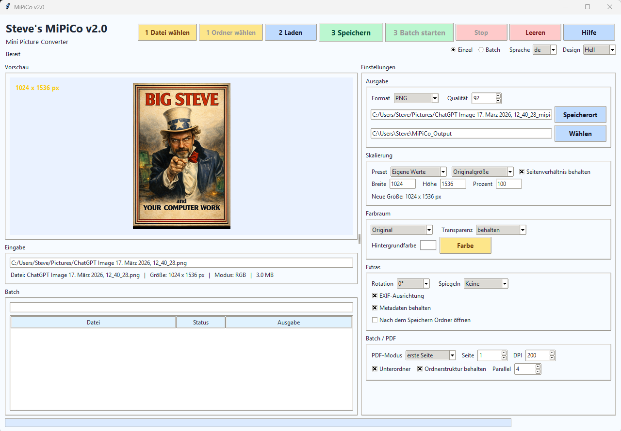 Screenshot MiPiCo v2.1